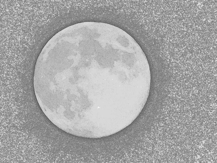 Stunning Moon Pencil Sketch Ideas 80X Zoom Full Moon + "pencil Sketch" Mode | Amy | Flickr Image
