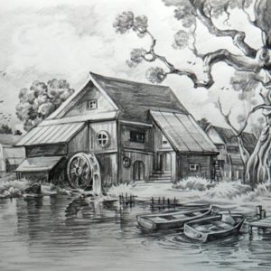 Pencil Shading Scenery