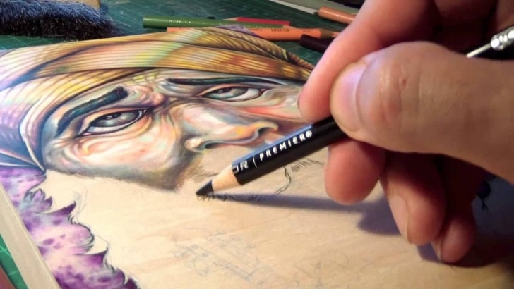 Stunning Prismacolor Pencil Drawings Easy Roses In Water Prismacolor Pencil Drawing On Wood By Bryan Collins Images