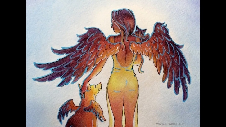 Stunning Watercolor And Colored Pencil Illustration Techniques Pen Line, Watercolor And Colored Pencil Illustration Speedpaint Images