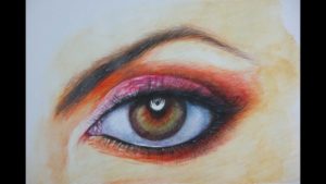 Stunning Watercolor Pencil Drawings Techniques for Beginners How To Draw A Realistic Eye With Watercolor Pencil Photo