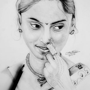 Women Pencil Art