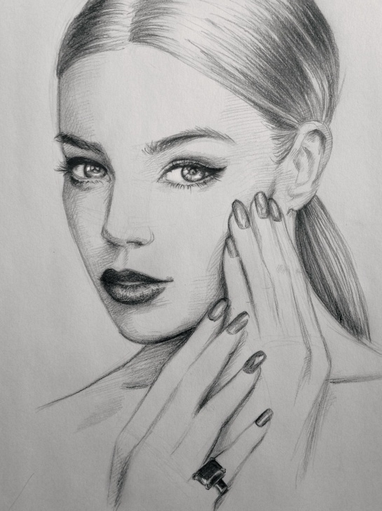 The Best Beautiful Pencil Sketch Drawing Techniques Nails #art #sketch #drawing #makeup #hair #beautiful Pencil Portrait Images