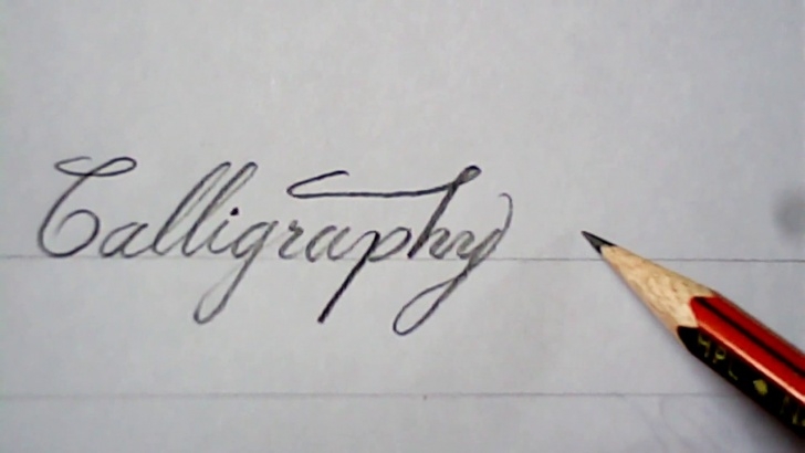 The Best Calligraphy For Beginners With Pencil Simple Pencil Calligraphy | Super Writing With Pencil | Mazic Writer Photo