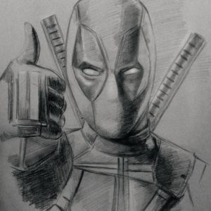 Deadpool Drawing Pencil
