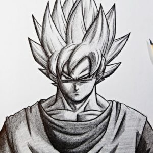 Goku Pencil Drawing