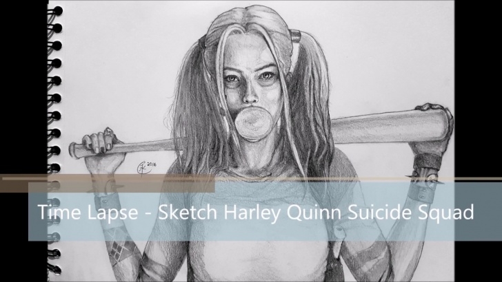 The Best Harley Quinn Pencil Drawing Easy Pencil Sketch Drawing - Harley Quinn From Suicide Squad Pictures