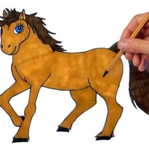 Horse Drawing Colour