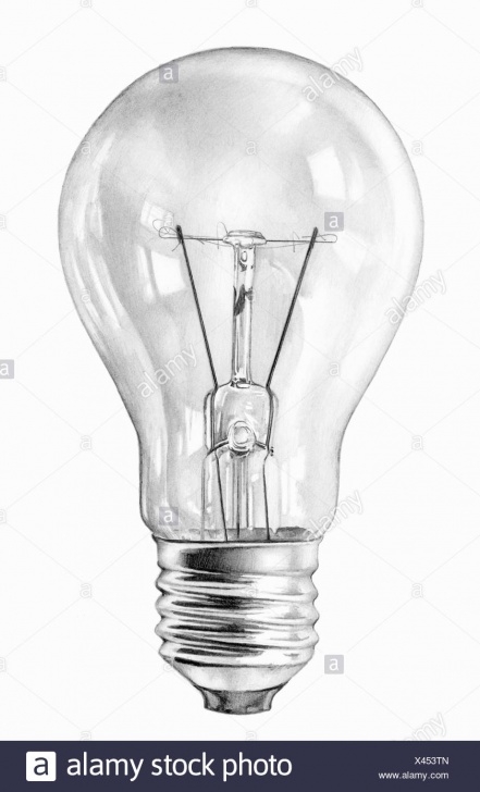The Best Light Bulb Pencil Drawing Techniques for Beginners Close Up Pencil Drawing Of Filament Light Bulb Stock Photo Pics
