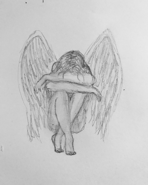 The Best Pencil Sad Drawing Simple Sad Angel Drawing With Pencil | Sketchbook Ideas In 2019 | Sad Pics