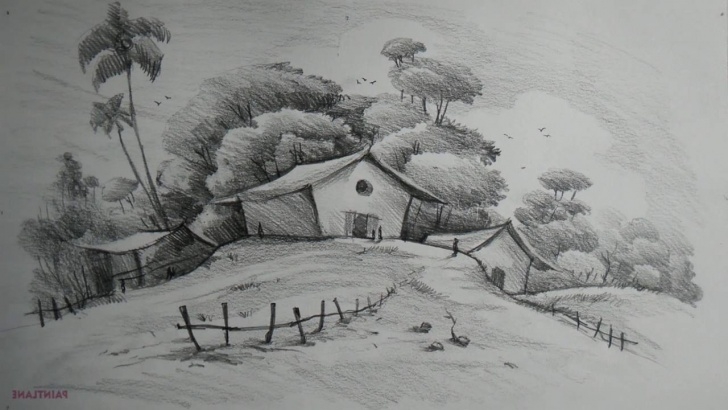 The Best Pencil Shading Drawings Scenery Techniques Simple Pencil Drawings Of Landscapes And Easy Pencil Shading Drawing Images
