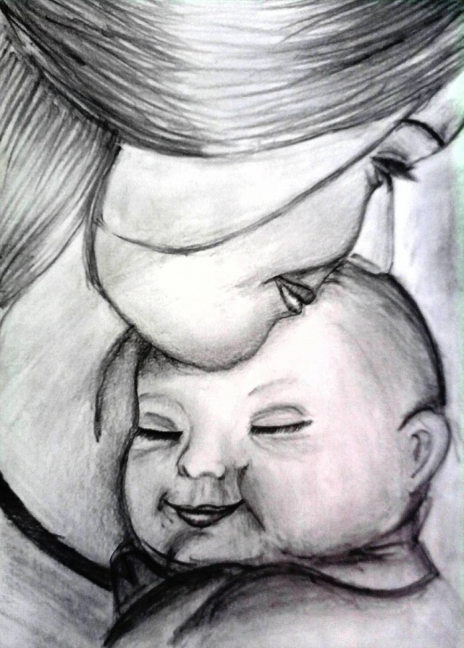 The Best Pencil Sketch Of Mom And Baby Techniques Mother And Baby- Pencil Sketch By Sangeeta1995 On Deviantart Pic
