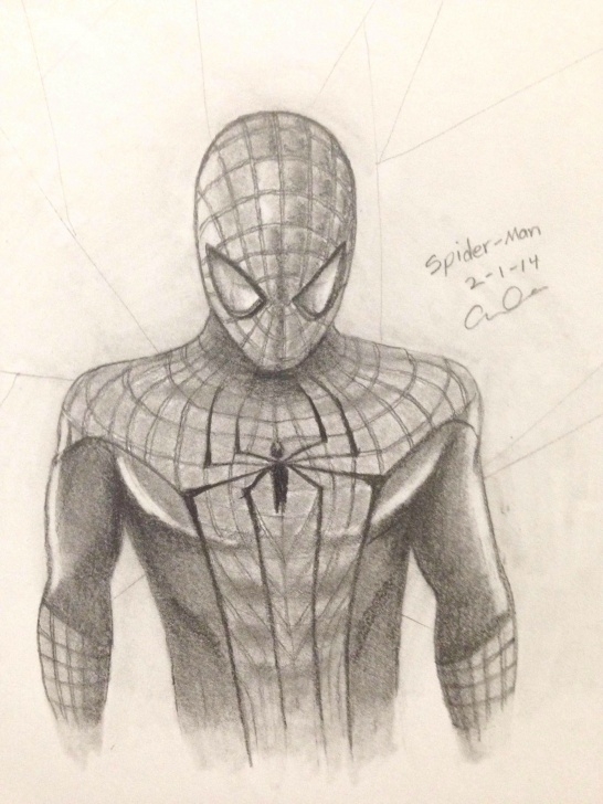 The Amazing Spider Man Drawing In Pencil | ProDrawingClub - Pencil Art ...