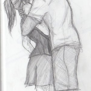 Couple Hug Sketch