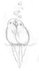 The Complete Love Birds Pencil Sketch Ideas Easy Meaningful Drawings Tumblr - Google Search | Sketch In 2019 Pics