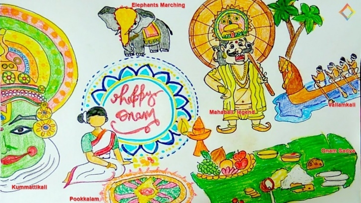 The Complete Onam Pencil Drawings Free Onam Festival Drawing Very Easy Step By Step For Kids - Youtube Pic