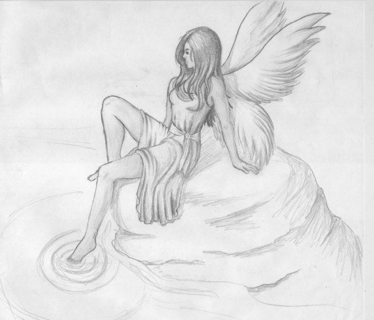 The Complete Pencil Sketches Of Fairies And Angels Lessons Fairies Paintings Search Result At Paintingvalley Photos