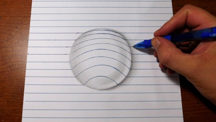 The Complete Simple 3D Drawings On Paper With Pencil Tutorial How To Draw 3D Art - Easy Line Paper Trick Pics
