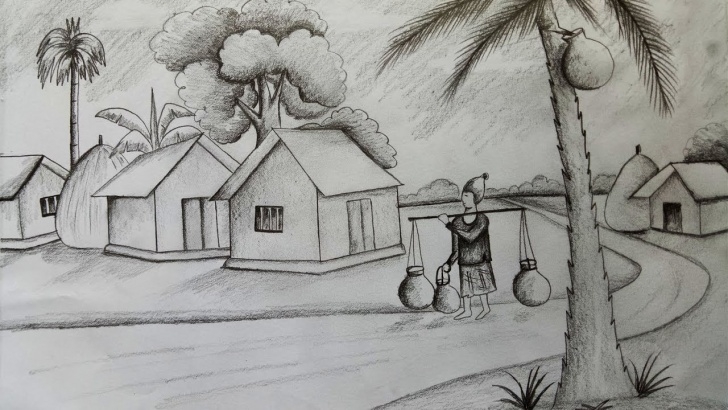 The Complete Winter Pencil Drawings Courses Winter Landscape Pencil Drawing And How To Draw Scenery Of Winter Pic