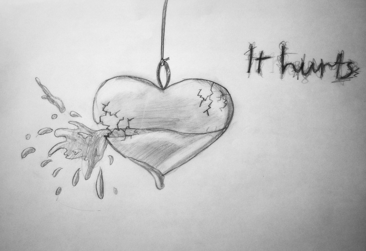 The Most Famous Broken Heart Pencil Sketch Tutorials Broken Girl Drawing - Google Search | Drawings In 2019 | Heart Photo