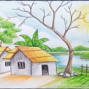 Colour Pencil Drawings Nature