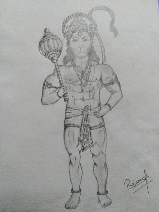 The Most Famous Hanuman Pencil Art Techniques Pencil Sketch Of Lord Hanuman | Pencil Sketch | Sketches, Pencil Pics