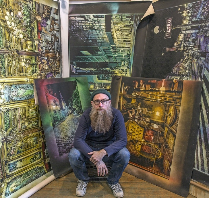 The Most Famous Logan Hicks Art Courses Juxtapoz Magazine - Logan Hicks' New Show "light Seekers And Night Pics