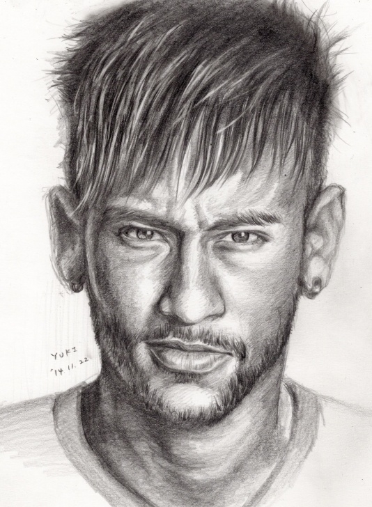 The Most Famous Neymar Pencil Drawing Tutorials Neymar Sketch At Paintingvalley | Explore Collection Of Neymar Pictures