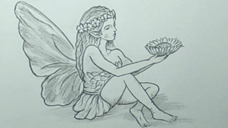 The Most Famous Pencil Drawing Fairies Lessons Pencil Drawings Easy - How To Draw A Realistic Fairy Step By Step Images
