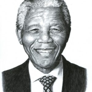 Pencil Sketch Of Nelson Mandela
