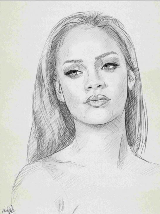 The Most Famous Portrait Drawing For Beginners Simple Portrait Drawing Easy At Paintingvalley | Explore Collection Of Pictures