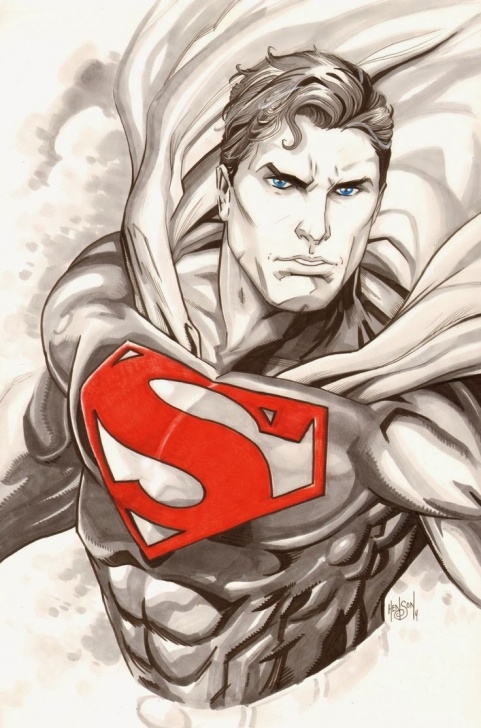 The Most Famous Superman Pencil Sketch Techniques Superman Drawing, Pencil, Sketch, Colorful, Realistic Art Images Pic