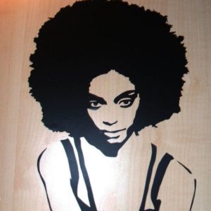 Woman Stencil Art