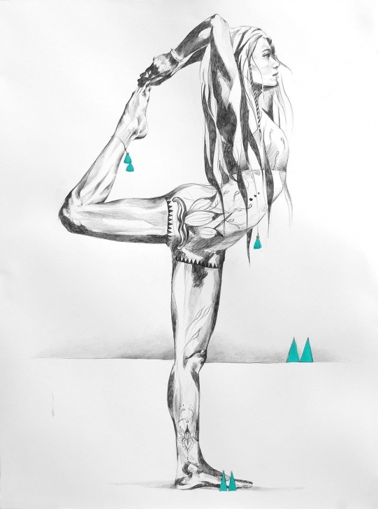 The Most Famous Yoga Pencil Drawing Techniques for Beginners Days Of Heaven | Ilustraciones Bonitas <3 | Yoga Drawing, Yoga Pics