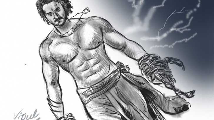 Top Bahubali 2 Pencil Sketch Free Baahubali 2 Drawing | Fan Art | Digital Art | Prabhas | Tamannah | S S Rajamouli | Rana Daggubati Photos