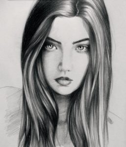Top Beautiful Sketches Of Girl Techniques Portrait Sketch Of A Beautiful Girl #art #sketch #drawing #beautiful Picture