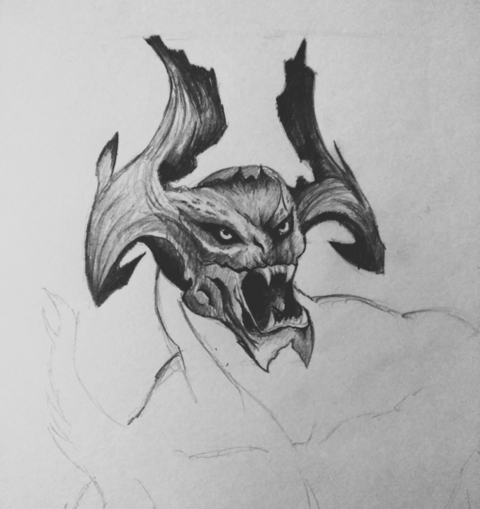 Top Dark Pencil Sketches Techniques Dark Pencil Sketch-Monster — Steemit Image