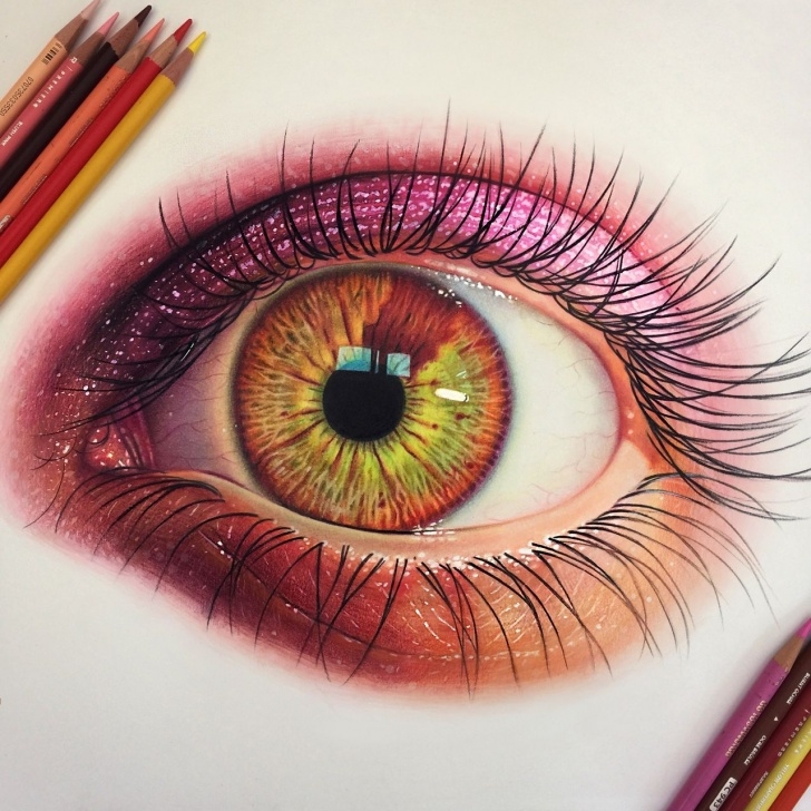 Top Eye Color Pencil Drawing Techniques for Beginners Morgan Davidson Is A Very Talented Illustrator Who Uses Colored Photo