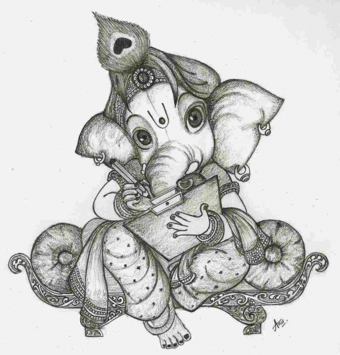 Top Ganesh Ji Pencil Sketch Techniques Easy Sketch Of Ganesha At Paintingvalley | Explore Collection Of Pictures