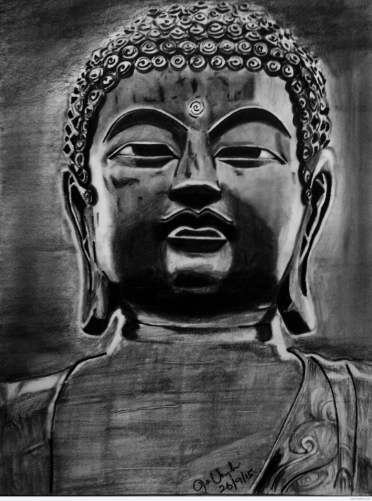 Top Gautam Buddha Pencil Sketch Lessons Pencil Sketch Of Buddha Ji | Desipainters Pic