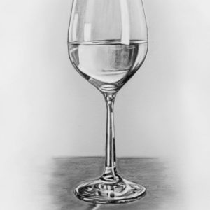 Glass Pencil Sketch