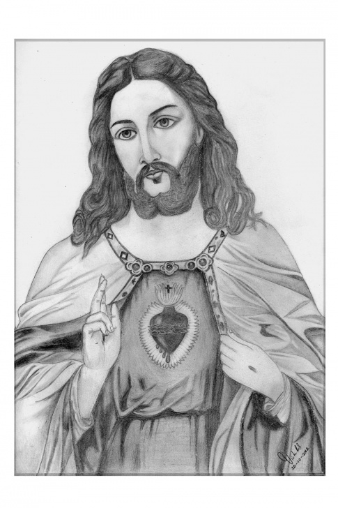 Top Jesus Pencil Sketch for Beginners Jesus Paintings Search Result At Paintingvalley Pic