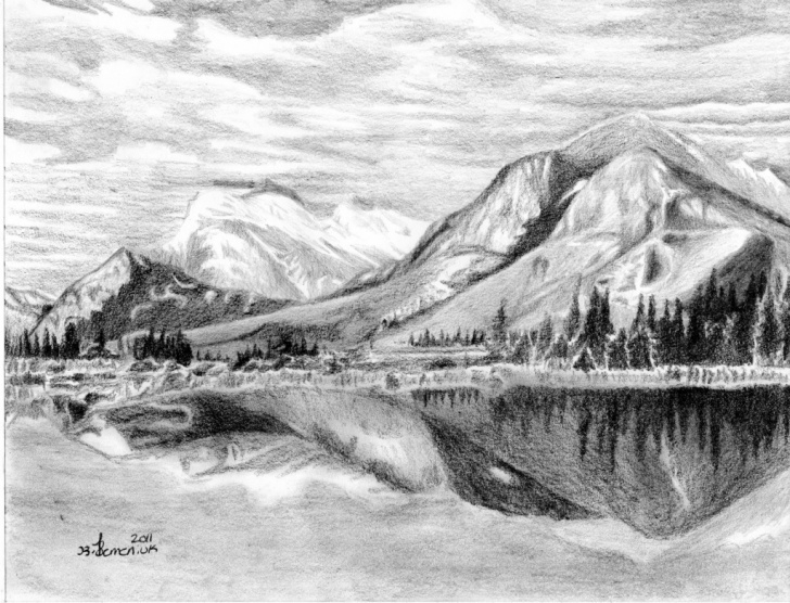 Top Mountain Pencil Drawing Tutorials Mountain Pencil Sketch And Pencil Sketch Mountains Pencil Drawing Pictures