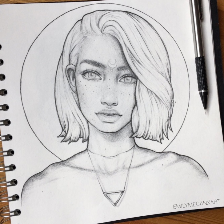 Top New Pencil Art Easy New Pencil Sketch. Adding To My Cosmic Girls Series! : Drawing Images