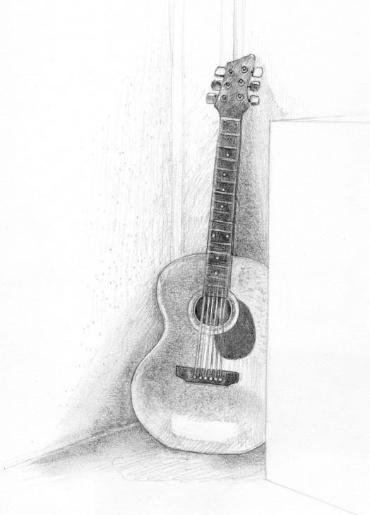 Top Pencil Drawing Guitar for Beginners Pencil Drawings | Fossforous: Tuesday Things: Guitar | Cosas Que Photo
