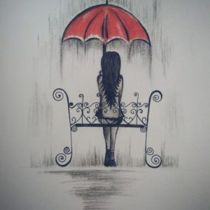 Rainy Day Pencil Drawing