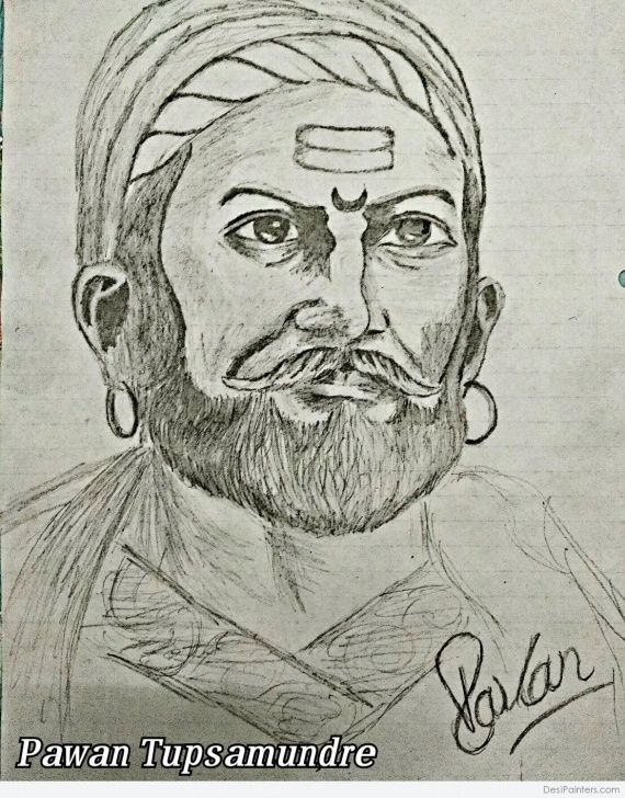 Top Shivaji Maharaj Pencil Sketch for Beginners Great Pencil Sketch Of Shivaji Maharaj | Desipainters Pic