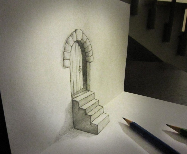Top Simple 3D Drawings On Paper With Pencil Step by Step 16 Creative 3D Drawings On Paper | Design | 3D Pencil Drawings Picture