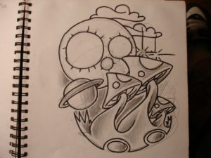 Top Trippy Pencil Drawings Simple Go Back > Pix For > Mushroom Sketches Trippy Mushroom Pencil Photos