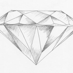 Diamond Pencil Drawing